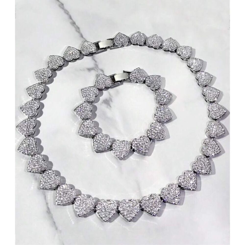 Iced Heart Necklace